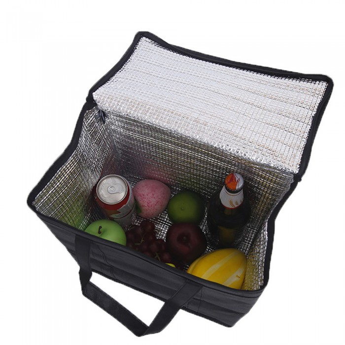 Cooler Bag - Polyester Insulated Lunch Bag with Handle & Pocket